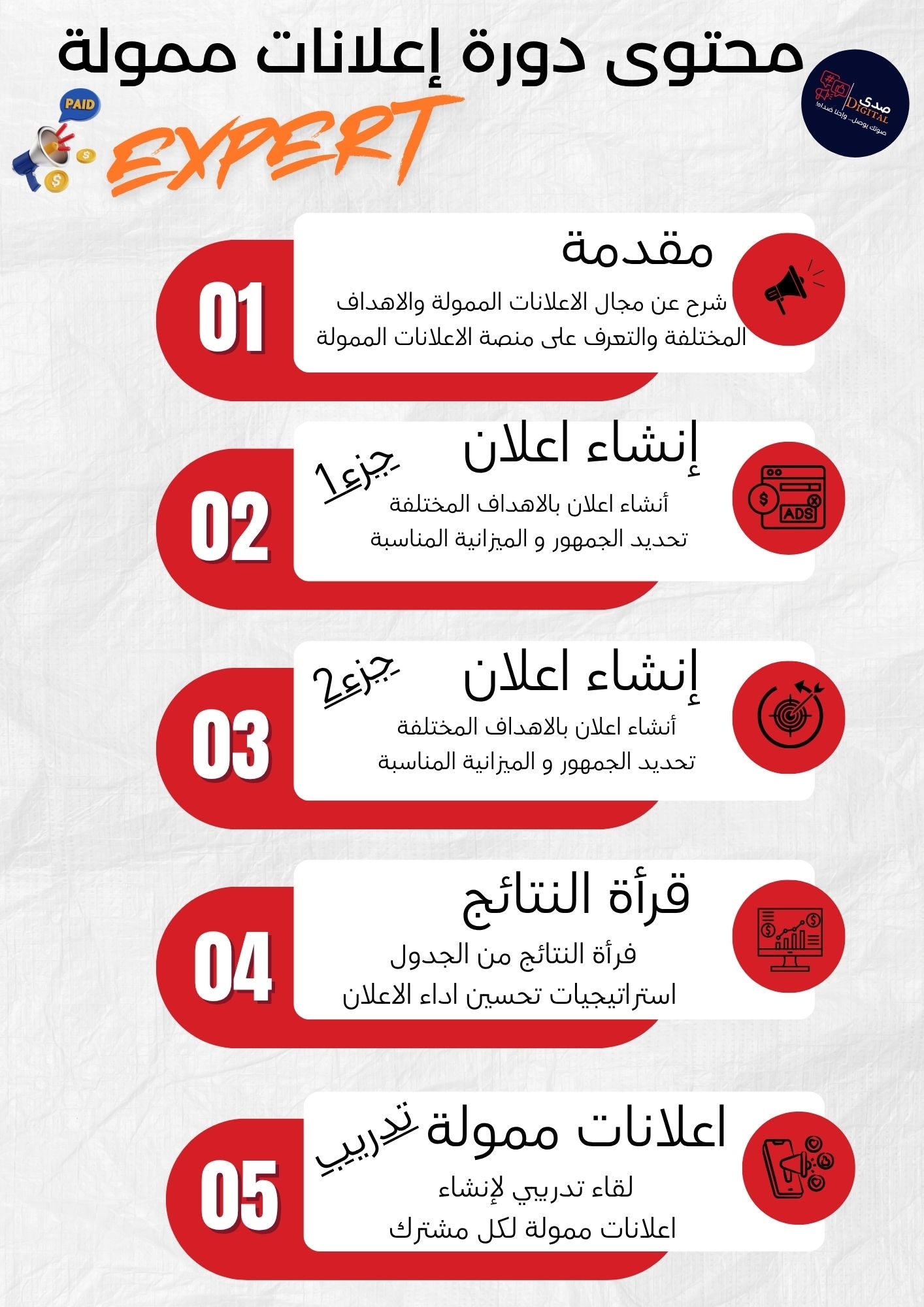 دورة اعلانات ممولة EXPERT